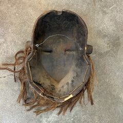 African Ivory Coast Wood Mask with Beard