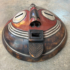 African Round Face Closed Eye Mask