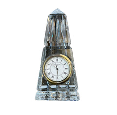 Waterford Cut Crystal Obelisk Clock