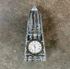 Waterford Cut Crystal Obelisk Clock