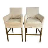 Set of 2 Pearson Barstools with Slip Covers