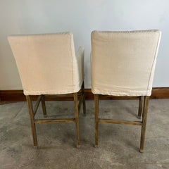 Set of 2 Pearson Barstools with Slip Covers