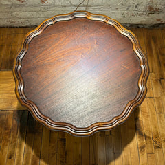 Pie Crust Pedestal Three Leg Table, Cherry, sku: 032488