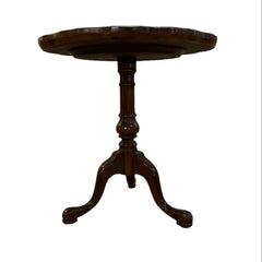 Pie Crust Pedestal Three Leg Table, Cherry, sku: 032488