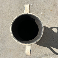 Decorative Jug, "Bourgogne", Large, Cream and Gray Color