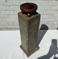 Uttermost, Candle Holder, Slate, Copper Color Top, Large