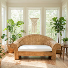 Sofa, Rattan and Bamboo, Vintage, sku: 032654