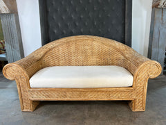 Sofa, Rattan and Bamboo, Vintage, sku: 032654