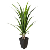 Faux Decorative Tropical Plant in Planter