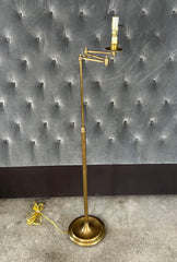Visual Comfort Floor Lamp, Brass, Triple Swing Arm
