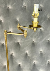 Visual Comfort Floor Lamp, Brass, Triple Swing Arm