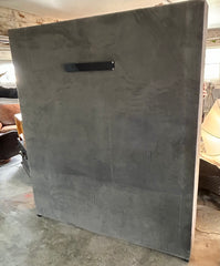 Restoration Hardware Queen Grey Velvet Tufted Headboard