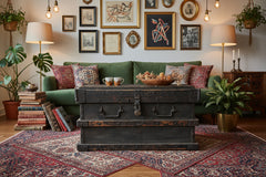 Antique Wood & Iron Trunk, sku: 032659