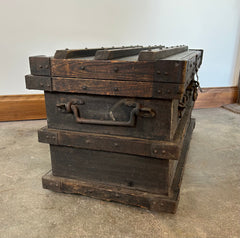 Antique Wood & Iron Trunk, sku: 032659