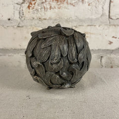 Curly Gray Resin Orb, Decor