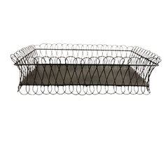 Black Wire Tray, Rectangle Shape