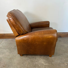 Lane Tilt Back Leather Arm Chair, Adjustable