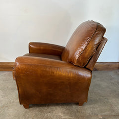 Lane Tilt Back Leather Arm Chair, Adjustable