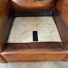 Lane Tilt Back Leather Arm Chair, Adjustable