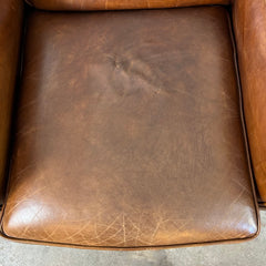 Lane Tilt Back Leather Arm Chair, Adjustable