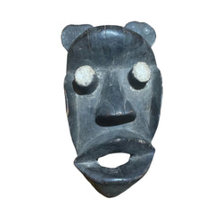 Primitive African Mask, Hand Carved Wood, Vintage