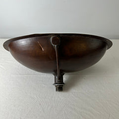Hand Hammered Oval Copper Sink, Drop in or Undermount