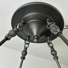 Rejuvenation Frosted Glass Bowl Fixture, Pewter Finish