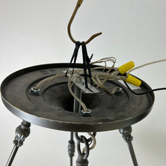 Rejuvenation Frosted Glass Bowl Fixture, Pewter Finish