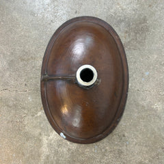 Hand Hammered Oval Copper Sink, Drop in or Undermount