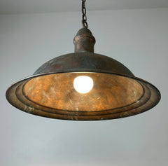 Pendant Light, Faux Copper