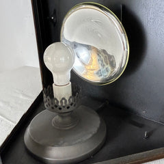 Railway Lantern Wall Sconce with Glass Doors, Replica