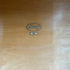 Antique "Macey" Barrister Oak Bookcase with Retractable Glass Doors