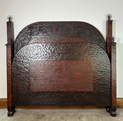 "Sweet Dreams" Queen Bed Frame with Horseshoes, Western Style
