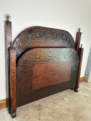 "Sweet Dreams" Queen Bed Frame with Horseshoes, Western Style
