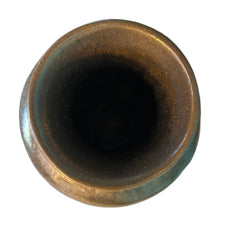 Ceramic Vase, Tall, Rustic Coloring, Drip Style