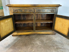 Sideboard Server Cabinet, Basket, Floral & Bird Motif, Sku: 032666