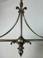 BZ Visual Comfort Double metal Shade Fixture Silver & Brass