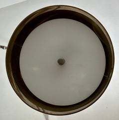 BZ Visual Comfort Double metal Shade Fixture Silver & Brass