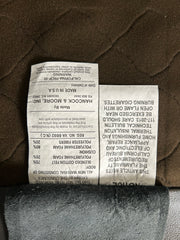 Hancock and Moore Recliner, Combination of Leather and Fabric Upholstery