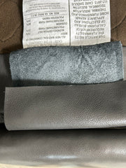 Hancock and Moore Recliner, Combination of Leather and Fabric Upholstery