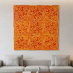 Sunny Gibbons Original Art, "Shield" Oil On Canvas, Abstract, New Work, sku: 032737