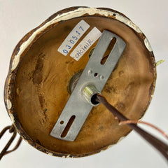 Chandelier, Oxidized Metal, Six Arm, Black Candle Cups, Sku: 021721