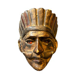 Guatemalan Wood Tribal Mask, Vintage