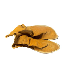 Pair of 1900 Navajo Leather Shoes with Silver Button, Sku: 032406