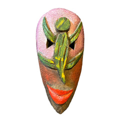 Hand Carved Painted Mask, Wood