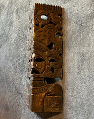 Carved Wood Mask, Possibly Mayan