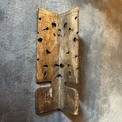 Carved Wood Mask, Possibly Mayan