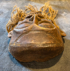 Chokwe Vintage Mask, Hand Carved, Wood, Beard