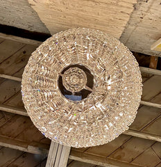 Schonbek 12 Tier Torpedo Shaped Crystal Chandelier, Tall, Vintage, sku: 032838