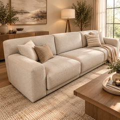 Poly Form Sectional Sofa, Three Piece, Adjustable Gliding Seats, Light Gray, sku: 032796